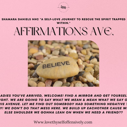 Affirmations for brain retraining "A self-love journey"