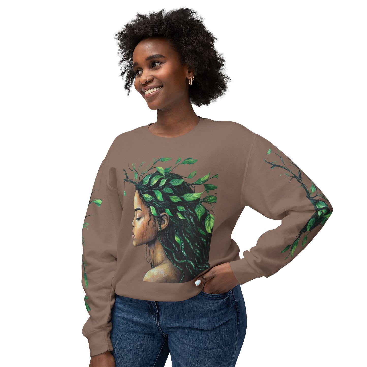 Lightweight Crewneck Sweatshirt - Nature Vibes