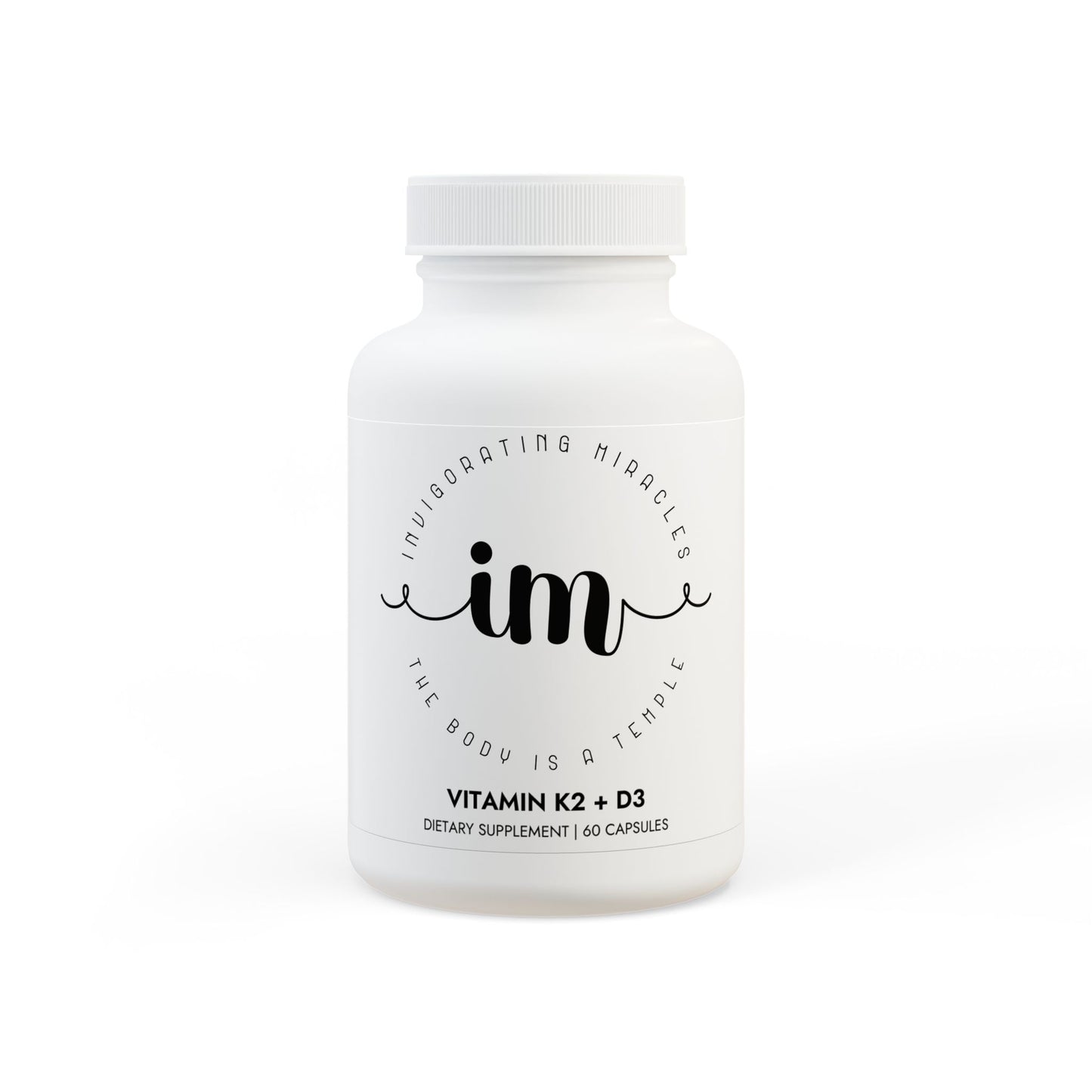 Vitamin K2 + D3 Supplement (60 Capsules)