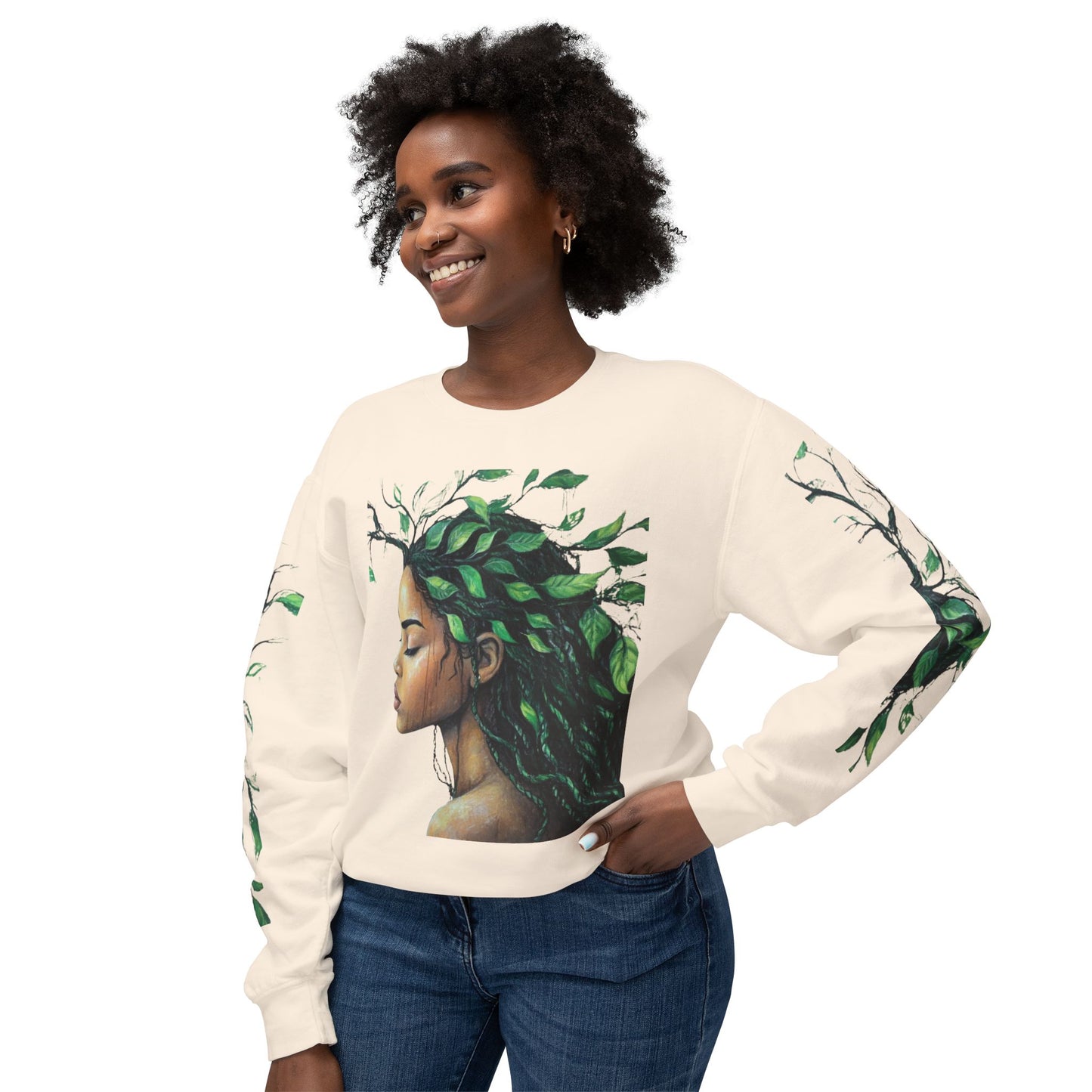 Lightweight Crewneck Sweatshirt - Nature Vibes