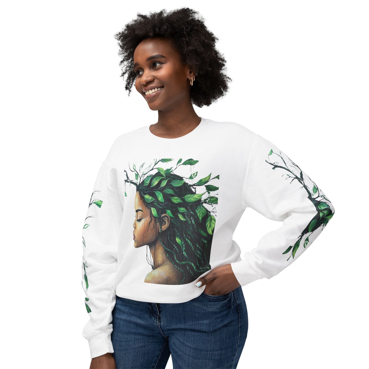 Lightweight Crewneck Sweatshirt - Nature Vibes