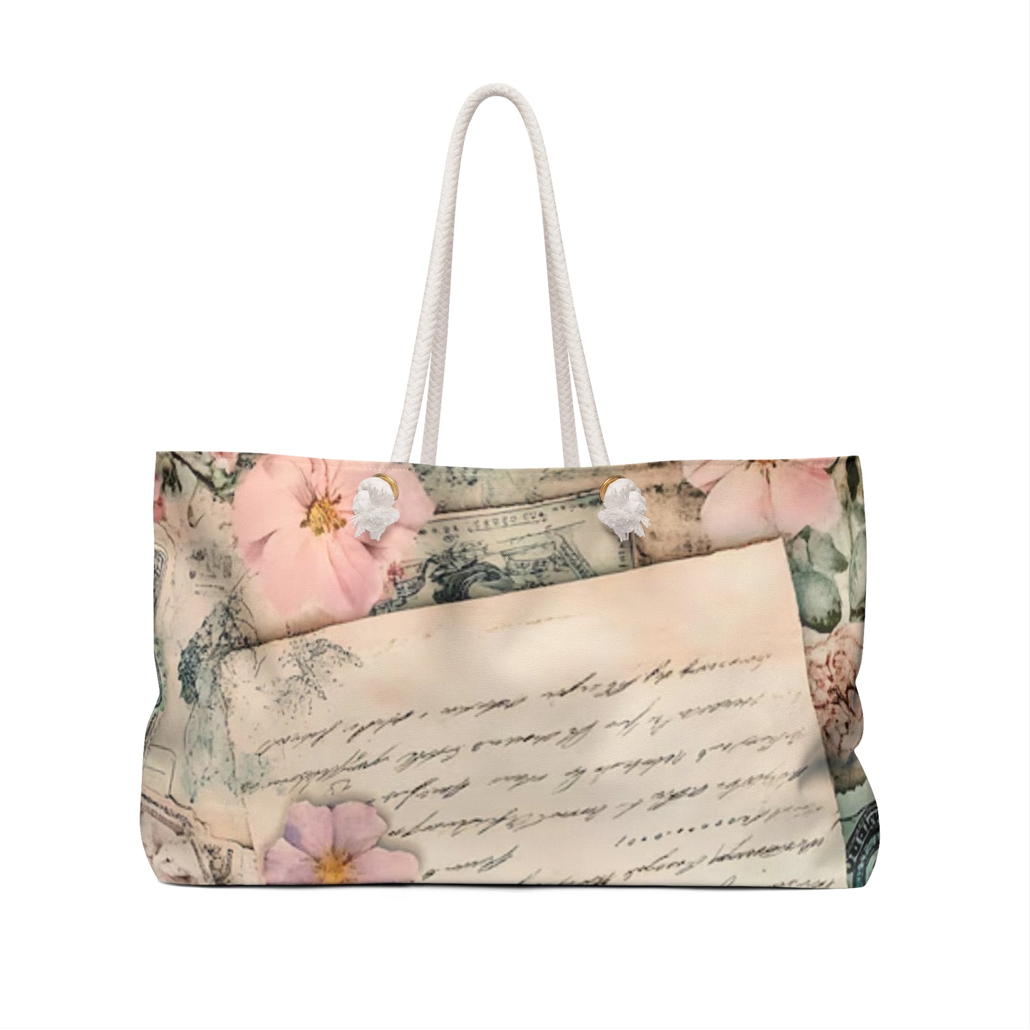 Vintage Love Letter Weekender Bag