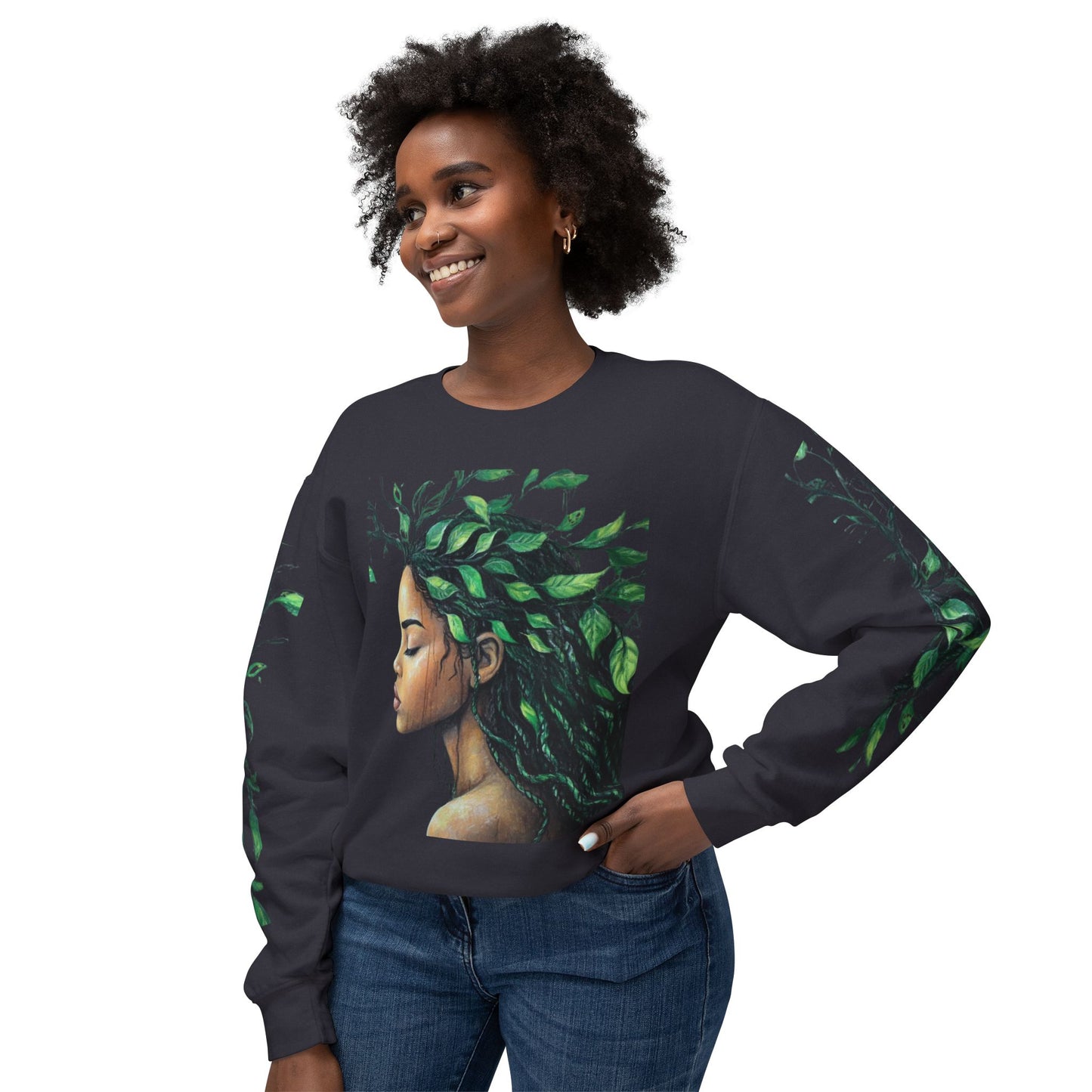 Lightweight Crewneck Sweatshirt - Nature Vibes