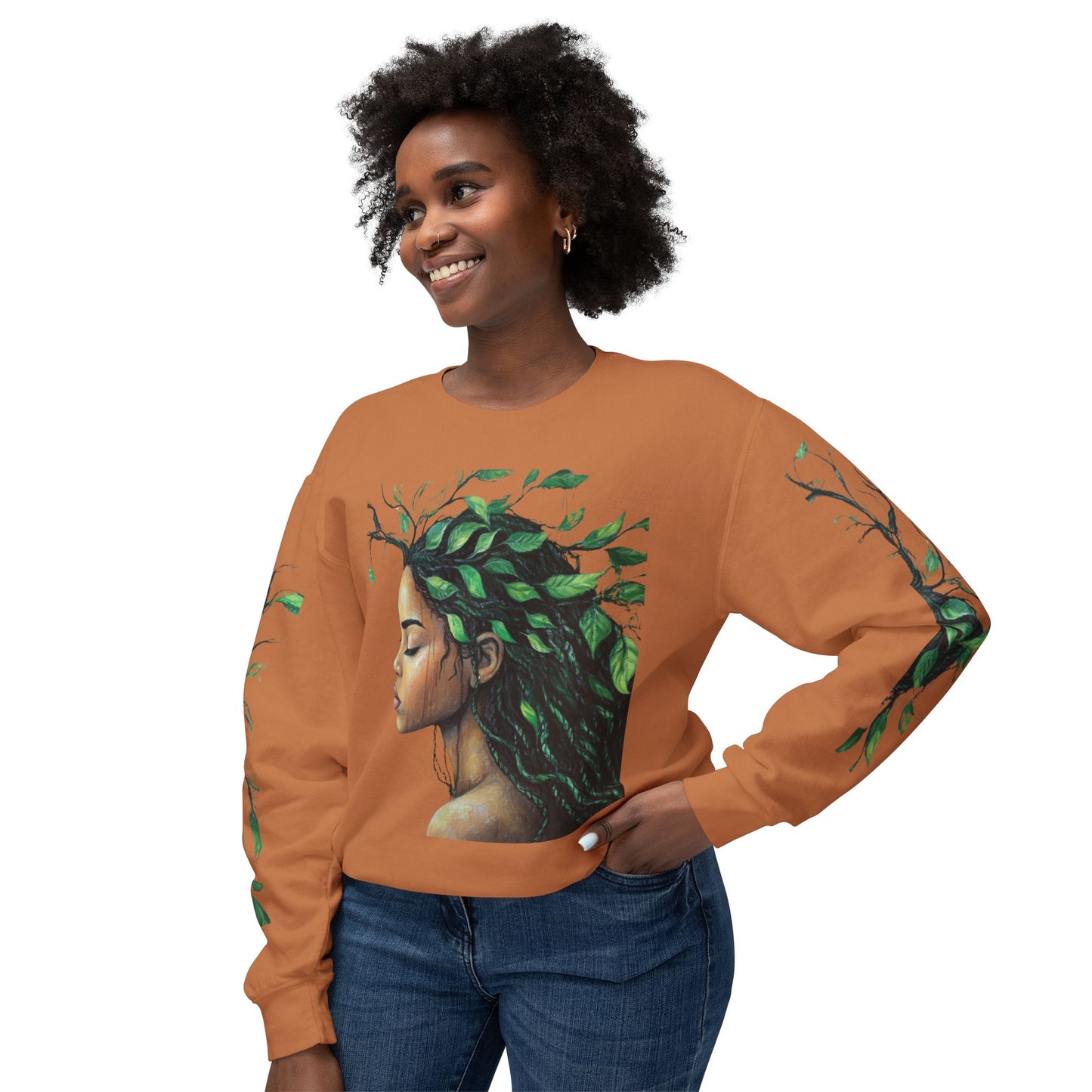 Lightweight Crewneck Sweatshirt - Nature Vibes