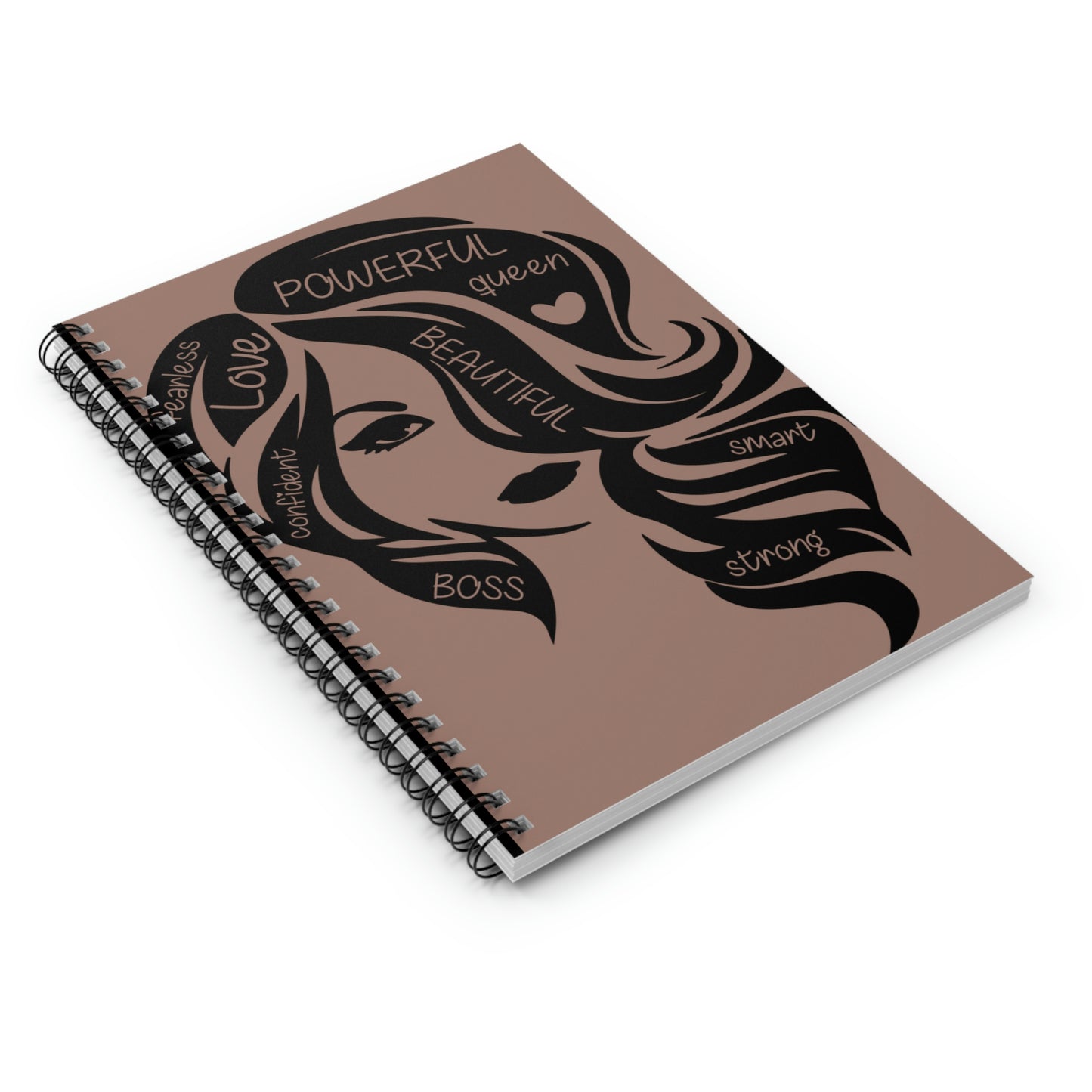 A self love journey notebook