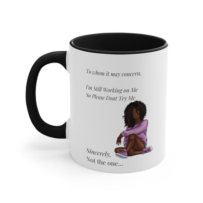 Working on Me Accent Tonic Tea Mug "A self-love journey"