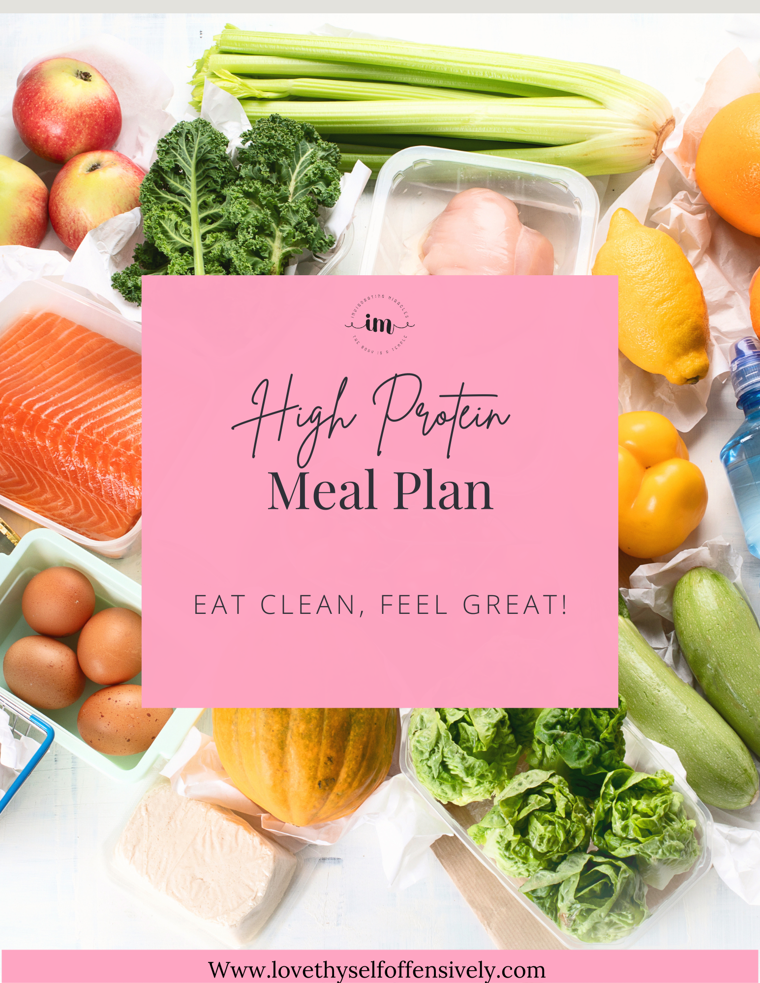 High protein meal plan for a self love journey