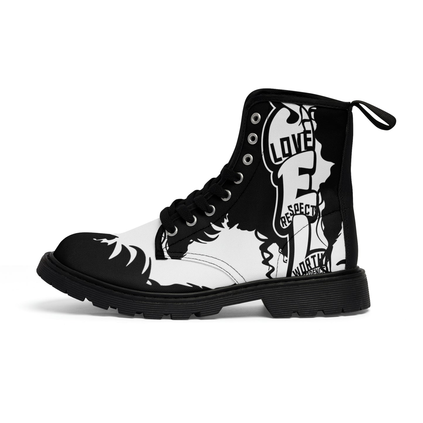 Women's Self-Love Canvas Boots