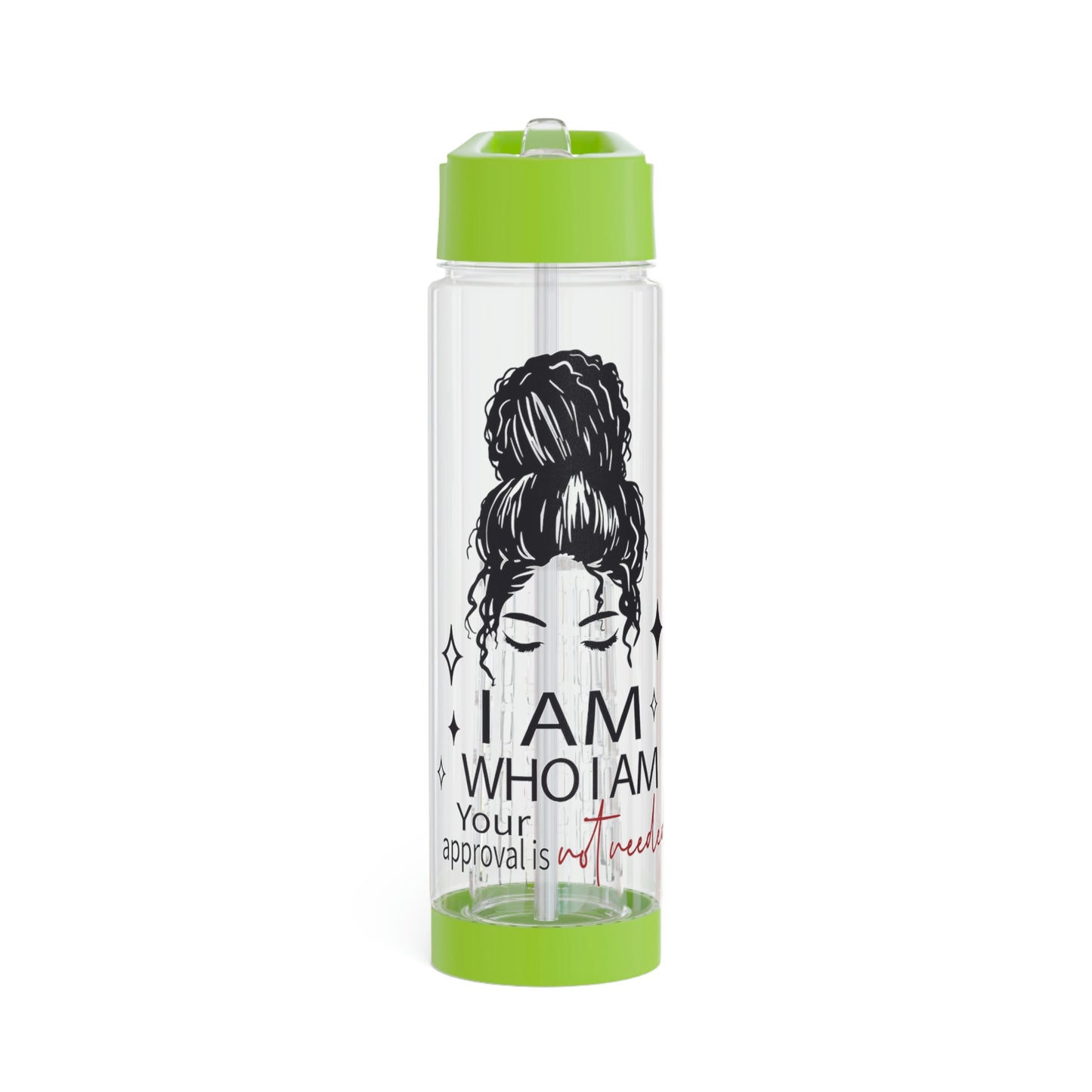 I am who I am detox water bottle