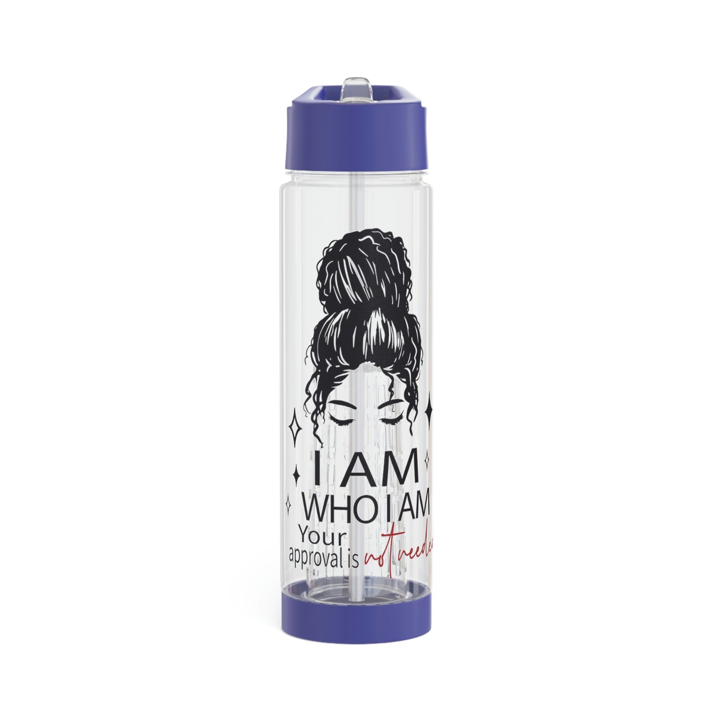 I am who I am detox water bottle