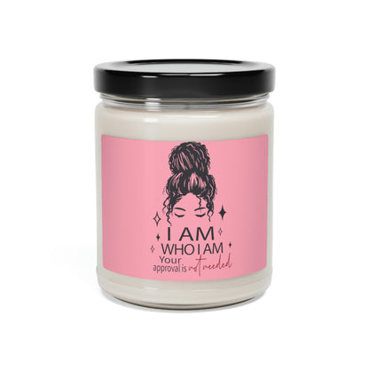 A self-love journey scented meditation soy candle, 9oz